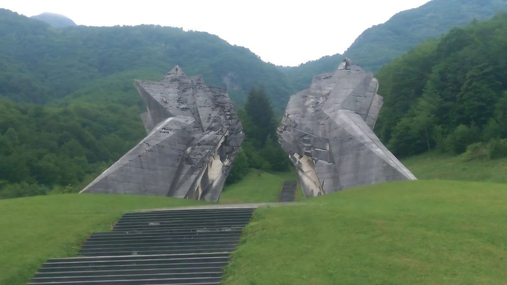 Best trips from Dubrovnik by land Tjentište War Memorial